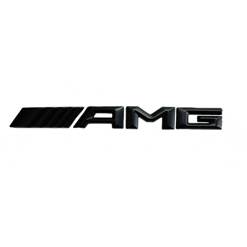 AMG (MERCEDES) ΣΗΜΑ 3D ΜΑΥΡΟ ΑΥΤΟΚΟΛΛΗΤΟ ΠΛΑΣΤΙΚΟ 17,9x1,8cm - 1 ΤΕΜ.