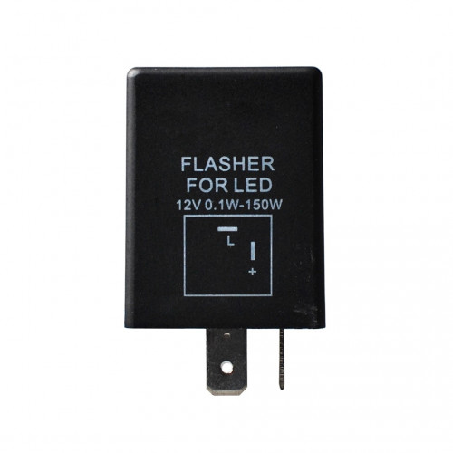 LED FLASHER (ΦΛΑΣΙΕΡΑ) 2 ΕΠΑΦΩΝ (L+-) 30x30x30mm  M-TECH -1ΤΕΜ.