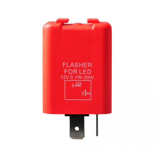 LED FLASHER (ΦΛΑΣΙΕΡΑ) 2 ΕΠΑΦΩΝ (L+-) 30x30x30mm M-TECH - 1ΤΕΜ.