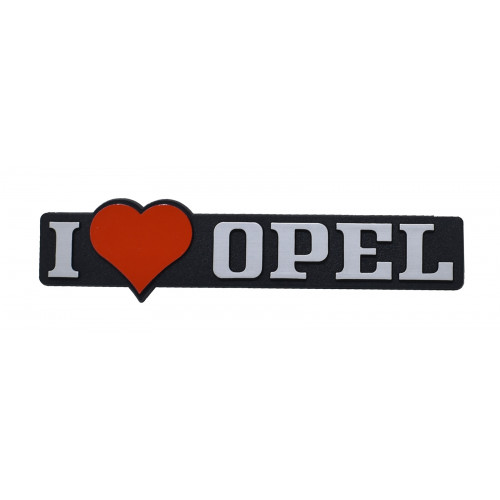 ΣΗΜΑ ΑΥΤΟΚΟΛΛΗΤΟ I LOVE OPEL