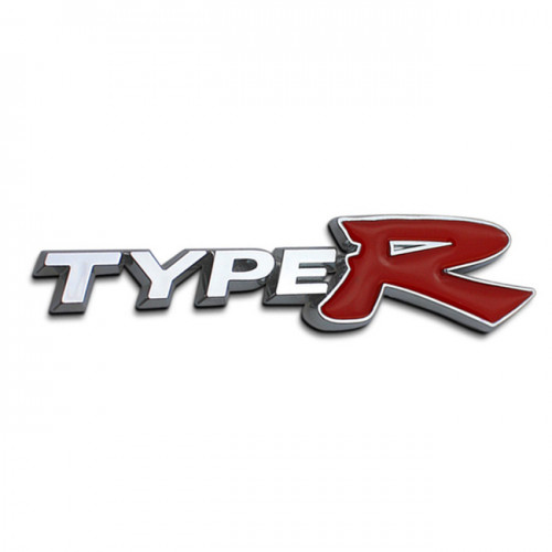 Αυτοκόλλητο Σήμα Χρωμίου 3D TYPE-R 12.3x2.7cm 1Τμχ