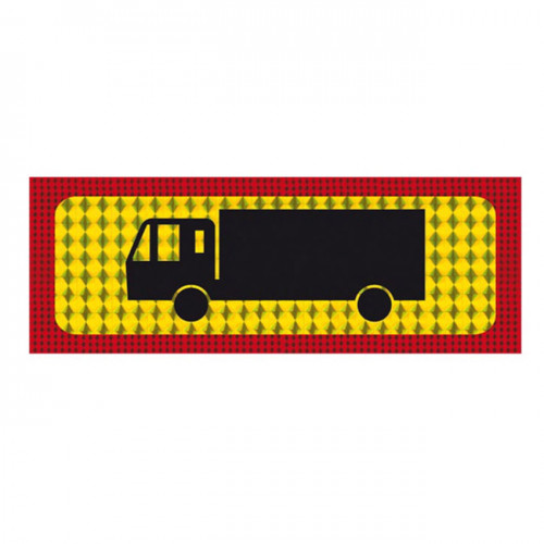 Πινακίδα Αυτοκόλλητη Φορτηγό Διαξονικό 48x20cm 1Τμχ