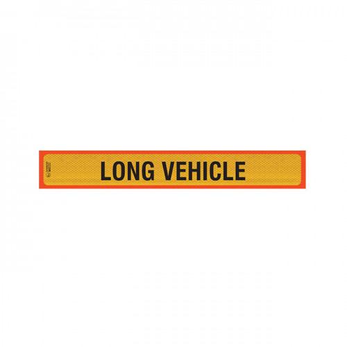 Πινακίδα Αλουμινίου 3M Φορτηγό Long Vehicle Γίγας 125x20cm 1Τμχ
