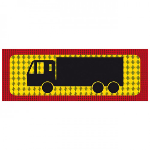 Πινακίδα Αυτοκόλλητη Φορτηγό Τριαξονικό 48x20cm 1Τμχ
