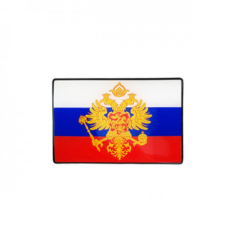 Αυτοκόλλητη Ρωσική Σημαία Σμάλτο 5.5x4cm 1Τμχ