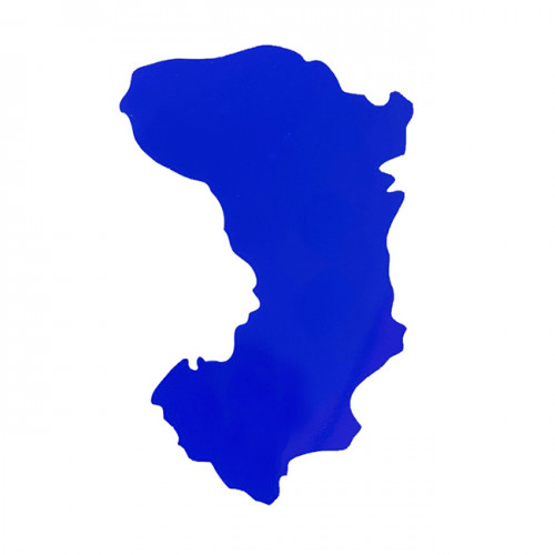 Αυτοκόλλητος Χάρτης Χίος Μπλε 7.5x5 cm 1Τμχ