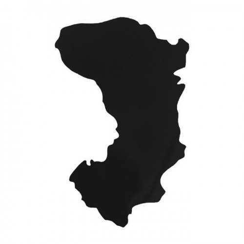 Αυτοκόλλητος Χάρτης Χίος Μαύρος 7.5x5 cm 1Τμχ