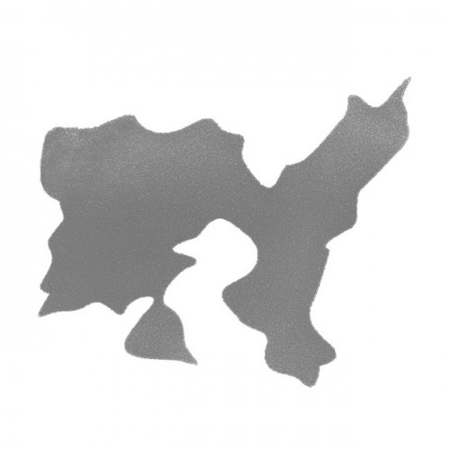 Αυτοκόλλητος Χάρτης Λήμνος Ασημί 8.5x7cm 1Τμχ