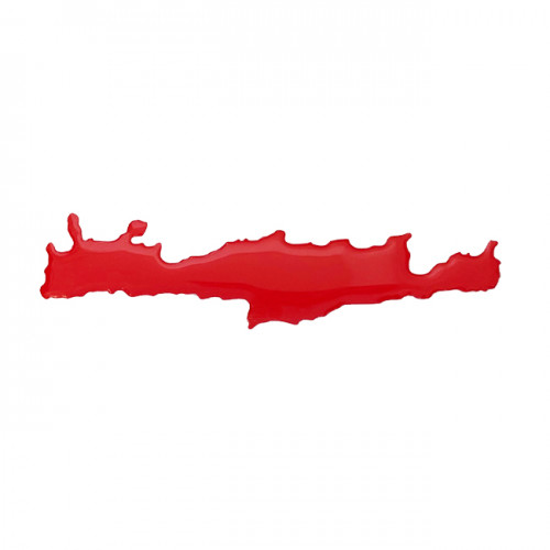 Αυτοκόλλητος Χάρτης Κρήτη Σμάλτο Κόκκινοσ 10x2cm 1Τμχ