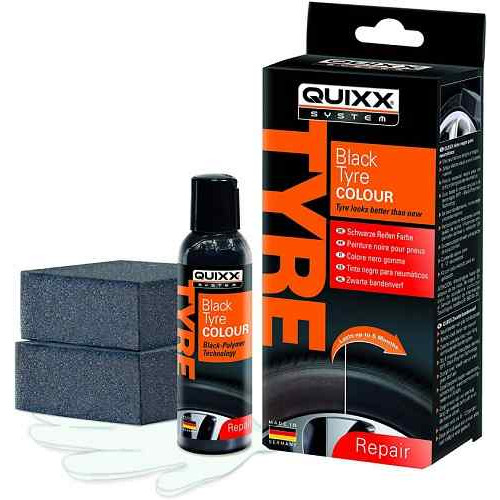 Quixx Σετ Βαφής Ελαστικών μαύρο