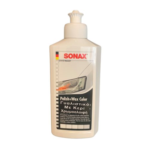Sonax Γυαλιστικό & κερί με χρώμα άσπρο NanoPro 250ml