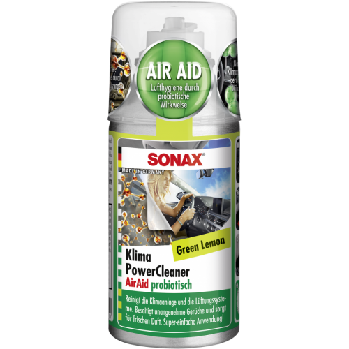 Sonax AirAid Καθαριστικό Αποσμητικό Σπρέι Κλιματισμού Πράσινο Λεμόνι