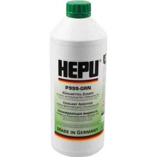 HEPU P999-GRN Συμπυκνωμένο Αντιψυκτικό Υγρό Ψυγείου Αυτοκινήτου Πράσινο Χρώμα 1.5lt
