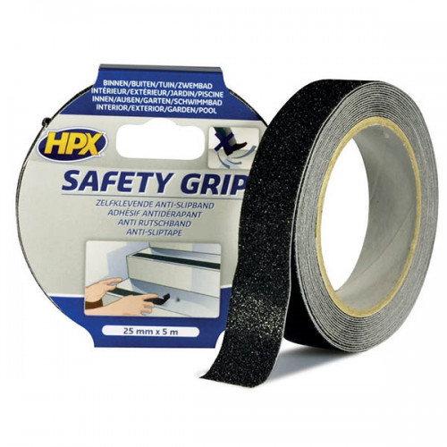 Safety grip αντιολισθητική ταινία ασφαλείας μαύρη 25mmx5m